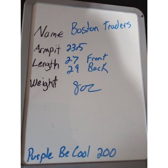 Boston Traders Shirt‎ Men's Large Blue Button Front - Picture 6 of 6